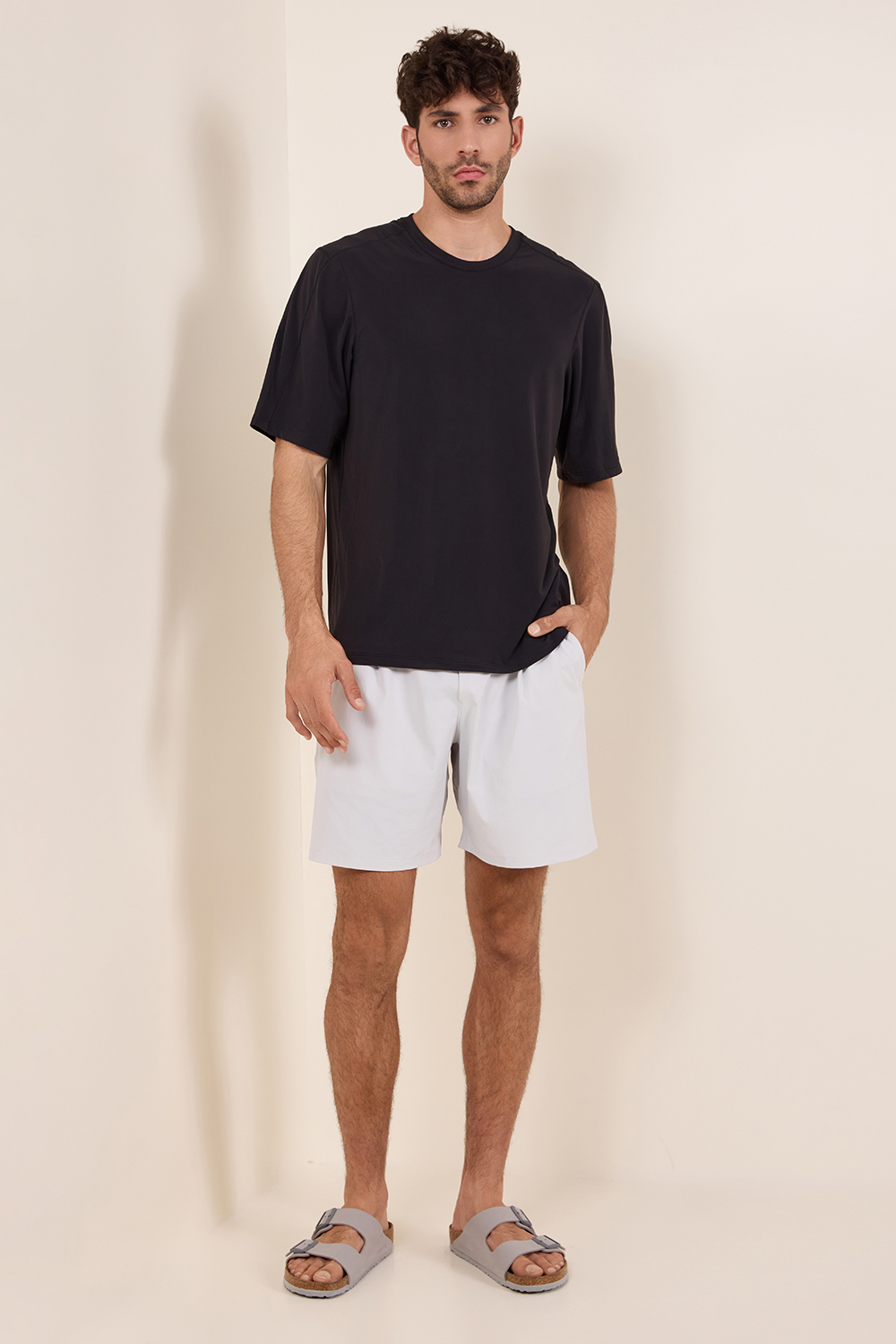 Brushed Yoga Crewneck T-Shirt